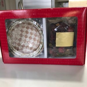 FITZZ and FLOYD 6” ceramic bowl and potpourri